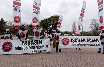 Beykoz’da Migros çalışanlarının eylemi devam ediyor